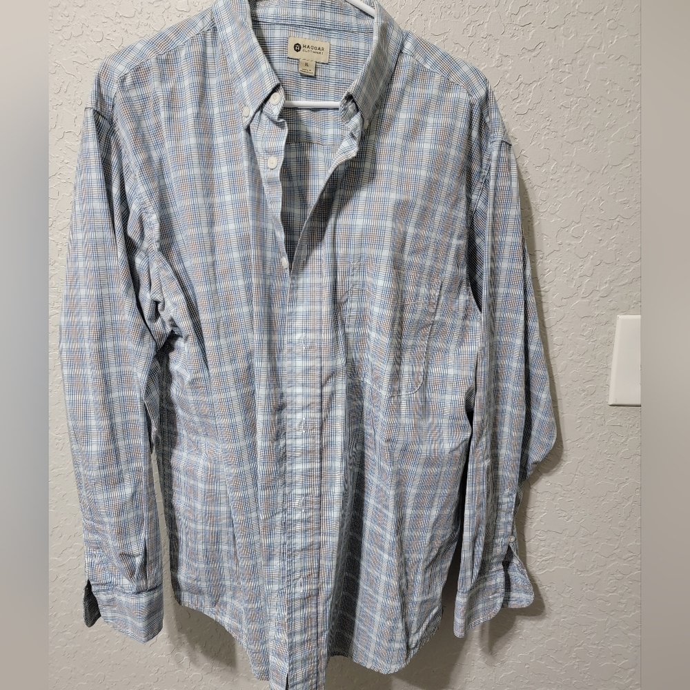 Men's XL Plad button down
